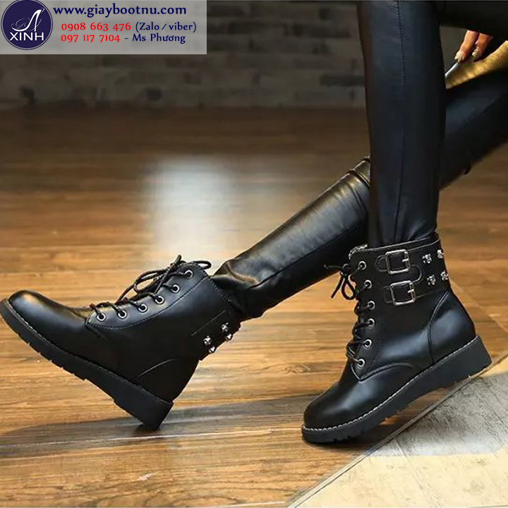 Giày boot nữ cổ ngắn phù hợp với tiết trời se lạnh của mùa Thu