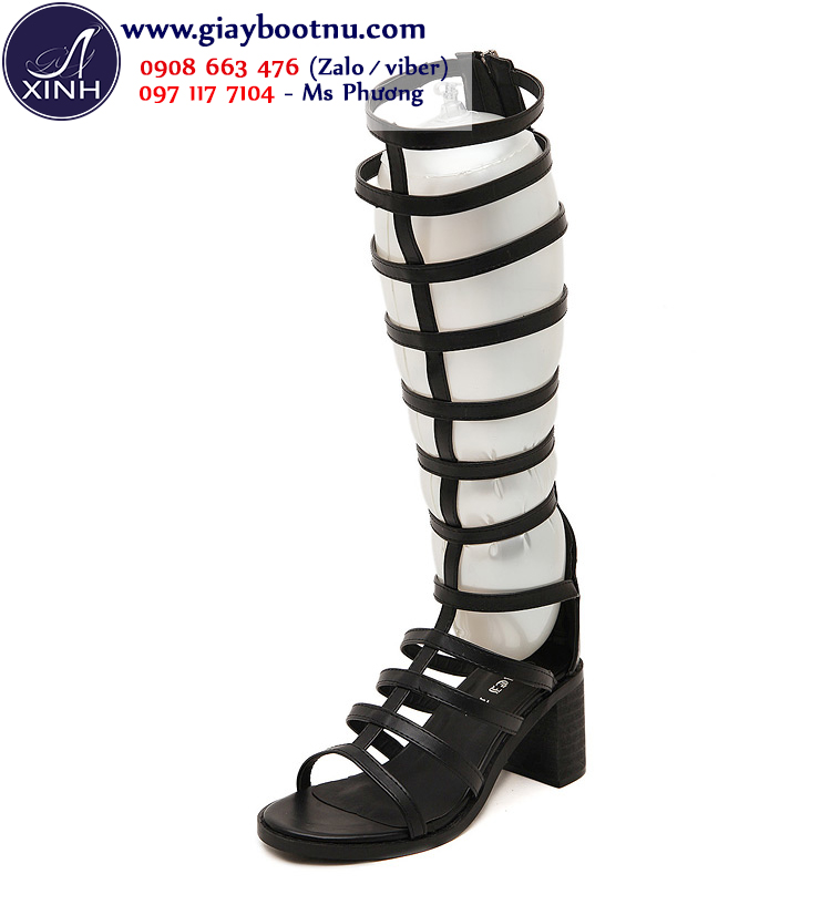 Giày sandal boot cổ cao phong cách La Mã GCC0701