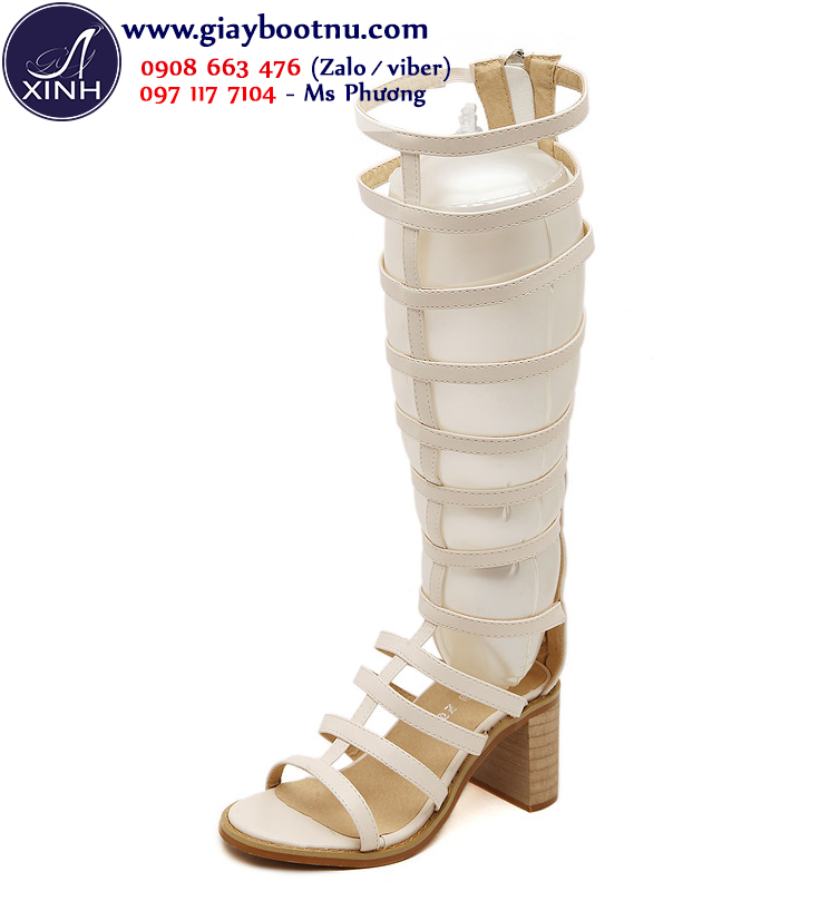 Giày sandal boot cổ cao phong cách La Mã GCC0702