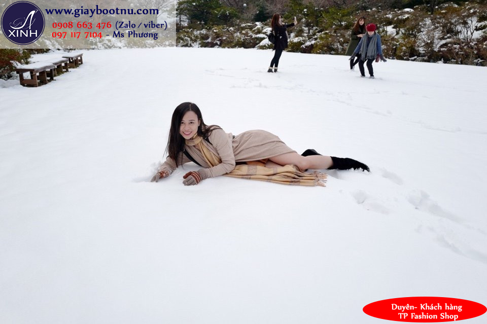 Boot nữ cổ lửng độn đế màu đen GBN12602 Boot nữ cổ lửng độn đế màu đen GBN12602