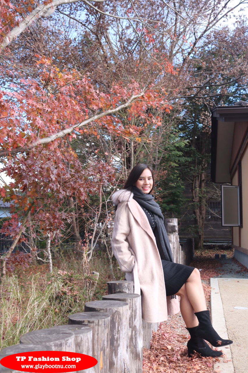 Khách hàng của shop với boot da lộn cổ lửng sành điệu GBN165 Khách hàng của shop với boot da lộn cổ lửng sành điệu GBN165