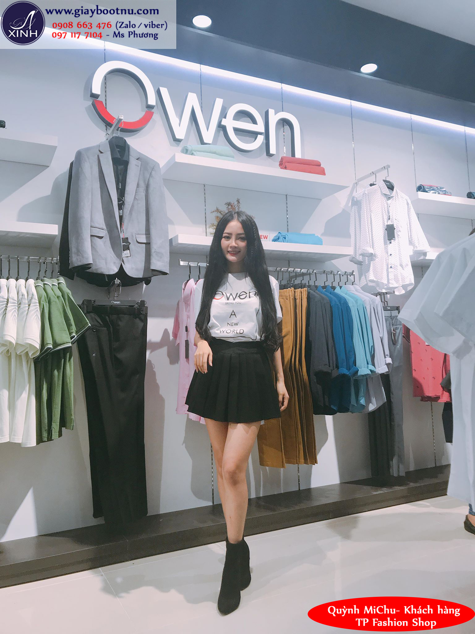 Khách hàng của shop với boot da lộn cổ lửng sành điệu GBN165 Khách hàng của shop với boot da lộn cổ lửng sành điệu GBN165