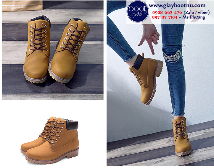 Boot nữ Martin chuẩn sành điệu màu bò GBN18502
