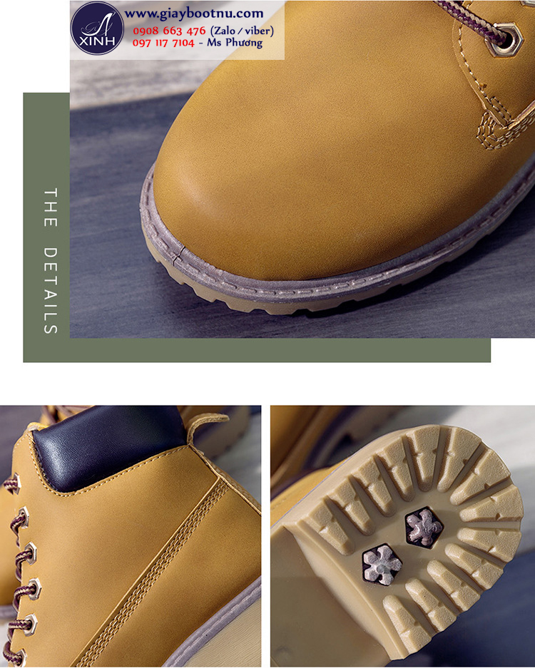 Boot nữ Martin chuẩn sành điệu màu bò GBN18502
