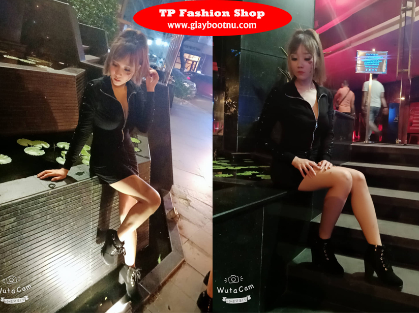 Boot nữ cổ ngắn da lộn năng động GBN2701 Boot nữ cổ ngắn da lộn năng động GBN2701