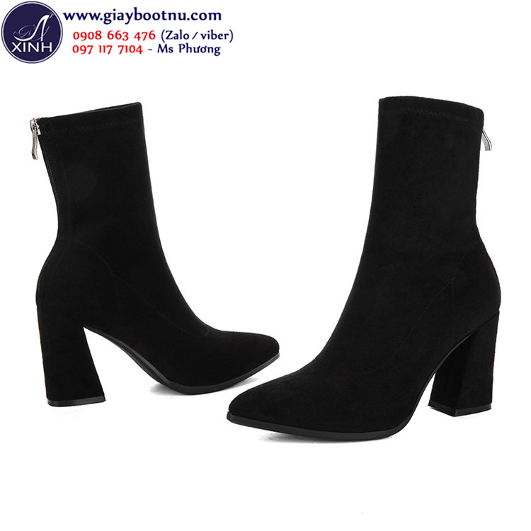 Giày boot nữ phong cách Âu Mỹ sành điệu GBN165 Giày boot nữ phong cách Âu Mỹ sành điệu GBN165