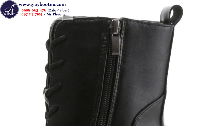 Boot nữ đế vuông bụi bặm cá tính GBN45 Boot nữ đế vuông bụi bặm cá tính GBN45