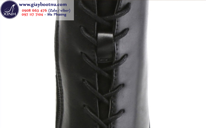 Boot nữ đế vuông bụi bặm cá tính GBN45 Boot nữ đế vuông bụi bặm cá tính GBN45