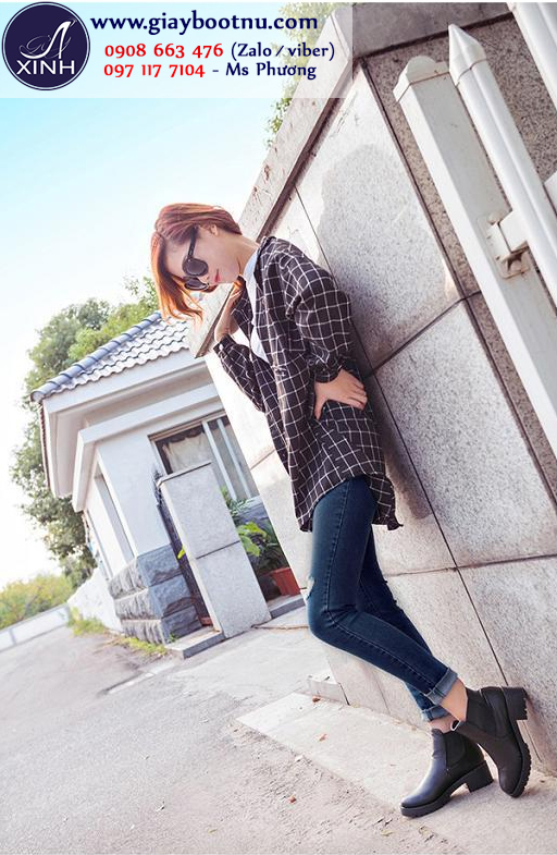 Giày boot nữ không dây kéo dành riêng cho những buổi sinh hoạt ngoại khoá Giày boot nữ không dây kéo dành riêng cho những buổi sinh hoạt ngoại khoá