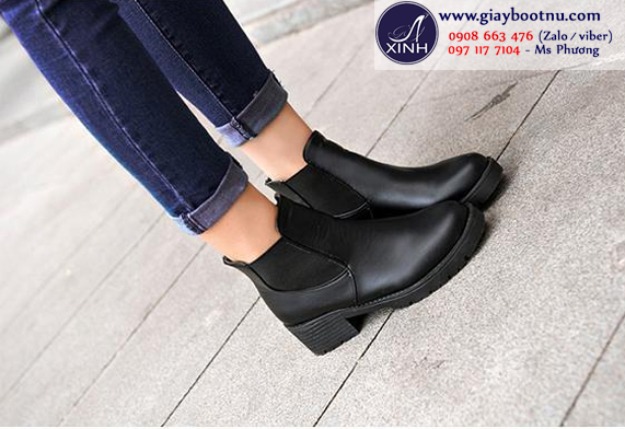 Giày boot nữ không dây kéo dành riêng cho những buổi sinh hoạt ngoại khoá Giày boot nữ không dây kéo dành riêng cho những buổi sinh hoạt ngoại khoá